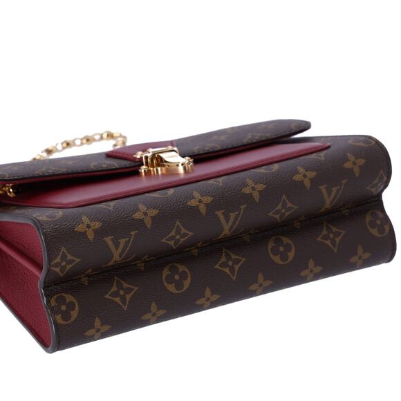 Louis Vuitton Victoire Chain Shoulder Bag Monogram Canvas M41732 Brown Raisin - Picture 6 of 7